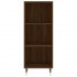 Aparador de madera de ingeniería marrón roble 34,5x32,5x90