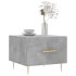 Mesa de centro madera de ingeniería gris hormigón 50x50x40