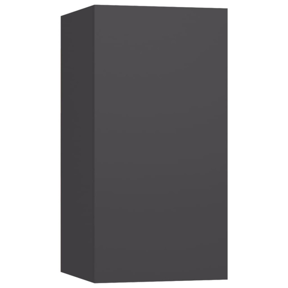 Mueble para TV de madera contrachapada gris 30,5x30x60
