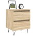 Mesita de noche madera de ingeniería roble Sonoma 40x35x50