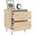 Mesita de noche madera de ingeniería roble Sonoma 40x35x50