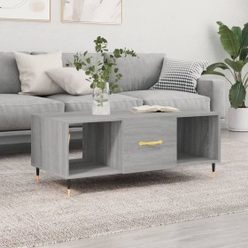 Mesa de centro madera contrachapada gris Sonoma 102x50x40