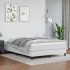 Estructura de cama box spring cuero sintético blanco 140x190