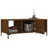 Mesa de centro madera contrachapada roble marrón 102x50x40