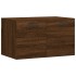 Armario de pared madera ingeniería marrón roble 60x36,5x35