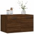 Armario de pared madera ingeniería marrón roble 60x36,5x35