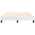 Estructura de cama box spring cuero sintético blanco 140x190