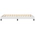 Estructura de cama box spring cuero sintético blanco 140x190
