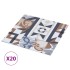 Tarimas autoadhesivas 20 uds PVC estampado monocolor 1,86