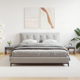 Mesitas de noche 2 uds contrachapada gris Sonoma 40x30x30