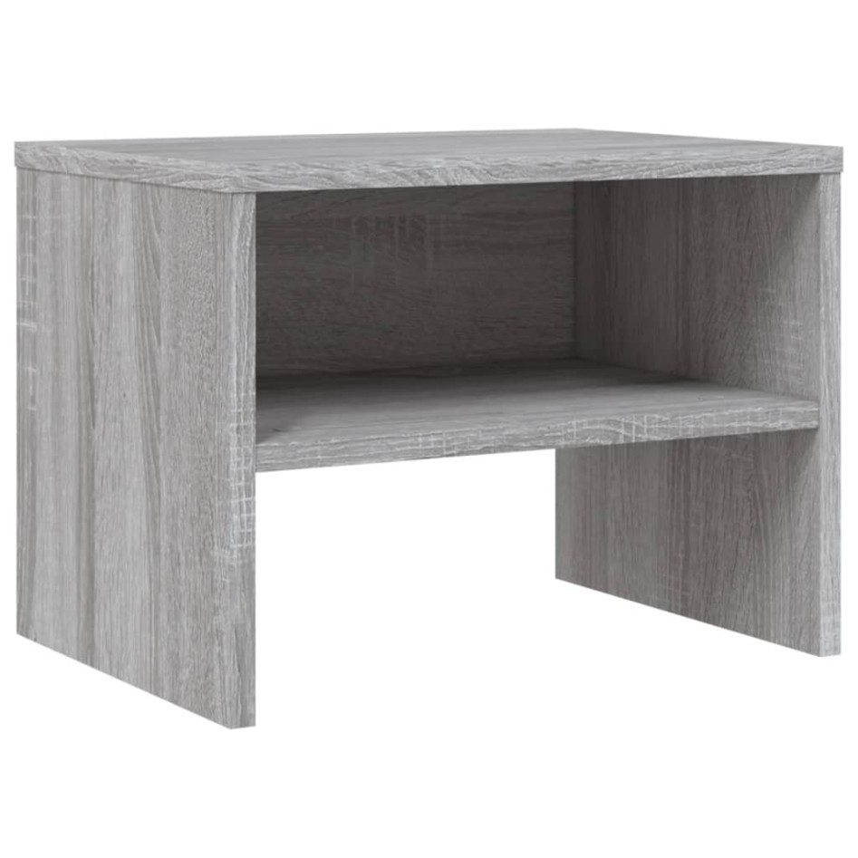 Mesitas de noche 2 uds contrachapada gris Sonoma 40x30x30