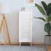 Puerta de armario de lamas madera pino blanco 99,3x39,4 cm