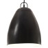 Lámpara colgante industrial redonda 25 W negra 32 cm
