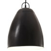 Lámpara colgante industrial redonda 25 W negra 32 cm E27