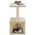 Rascador para gatos con poste de sisal 55 cm