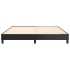 Estructura de cama box spring cuero sintético negro 160x200