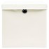 Cajas de almacenaje con tapas 4 uds tela blanco 32x32x32