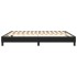Estructura de cama box spring cuero sintético negro 160x200