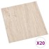 Tarimas de suelo autoadhesivas 20 uds PVC marrón claro 1,86