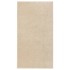 Alfombra de pelo corto beige 80x150