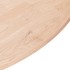 Superficie de mesa redonda madera de roble sin tratar