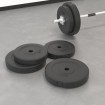 Placas de pesas 4 uds cemento 30 kg