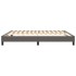 Estructura de cama box spring cuero sintético gris 160x200