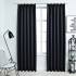 Cortinas opacas con ganchos 2 piezas gris antracita 140x245
