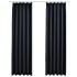 Cortinas opacas con ganchos 2 piezas gris antracita 140x245