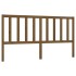 Cabecero de cama madera maciza de pino marrón miel 206x4x100
