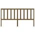 Cabecero de cama madera maciza de pino marrón miel 206x4x100