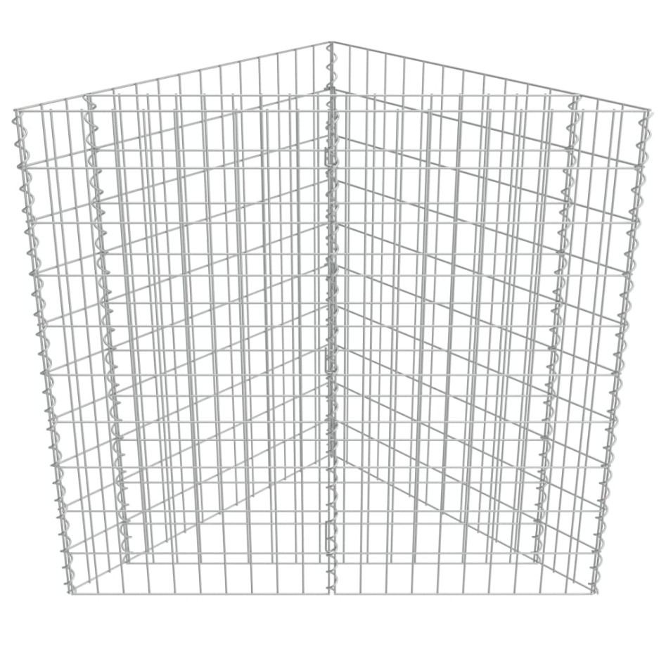 Arriate de gaviones de acero galvanizado 75x75x50