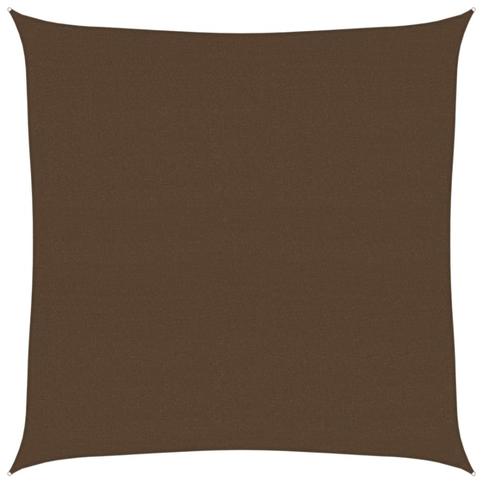 Toldo de vela HDPE  marrón 160 g/m² 4,5x4,5