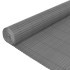 Valla de jardín de doble cara gris 90x400