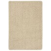 Alfombra peluda antideslizante color crema 120x170 cm