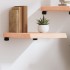 Estante de pared madera maciza roble sin tratar 40x60x(2-6)