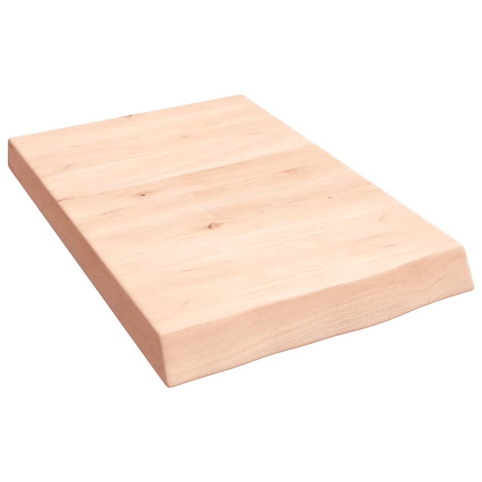 Estante de pared madera maciza roble sin tratar 40x60x(2-6)