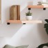 Estante de pared madera maciza roble sin tratar 40x60x(2-6)