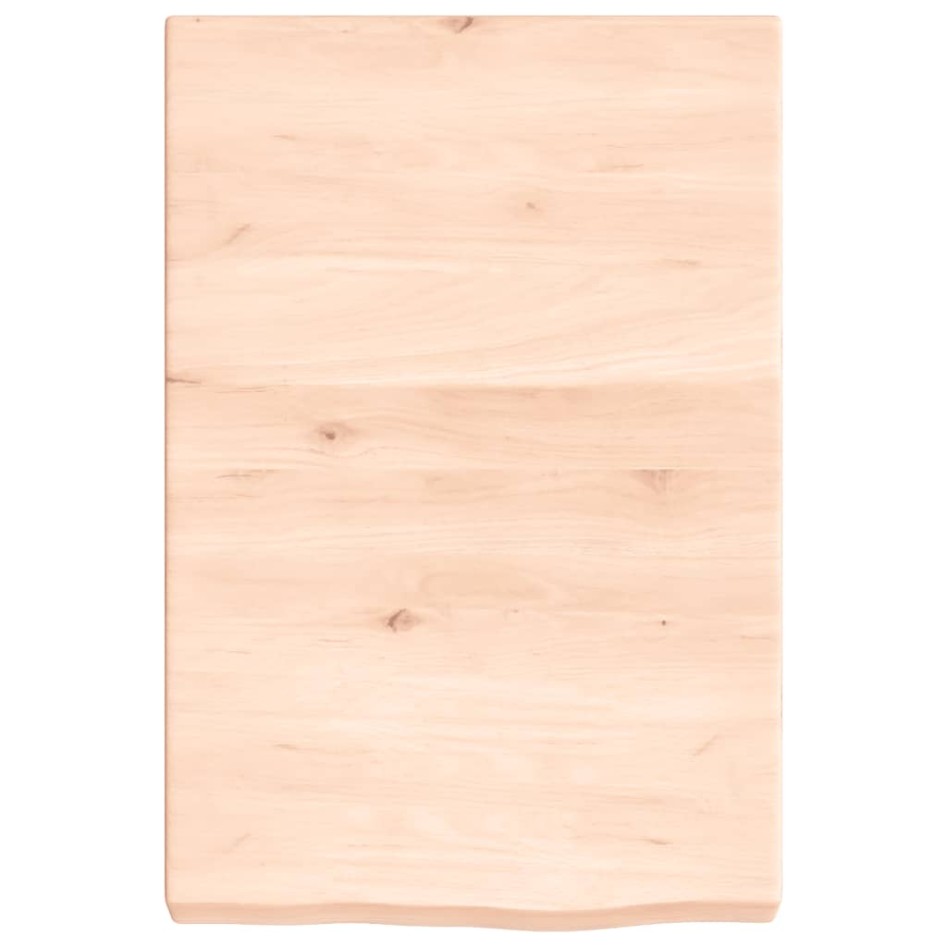 Estante de pared madera maciza roble sin tratar 40x60x(2-6)