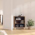 Aparador madera de ingeniería marrón roble 57x35x70