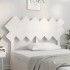 Cabecero de cama madera maciza de pino blanco 132x3x81