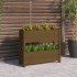 Jardinera de madera maciza de pino marrón miel 77x25x66