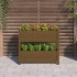 Jardinera de madera maciza de pino marrón miel 77x25x66
