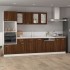 Mueble de TV colgante madera marrón roble 39,5x31x60