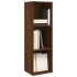 Estantería/mueble TV contrachapada roble marrón 36x30x114