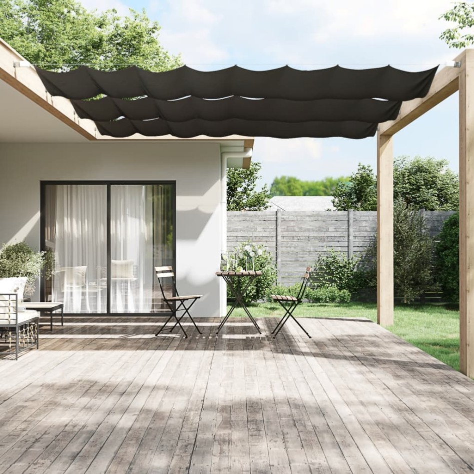 Toldo vertical gris antracita 100x800 cm tela
