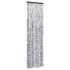 Cortina mosquitera de chenilla marrón y beige 56x185