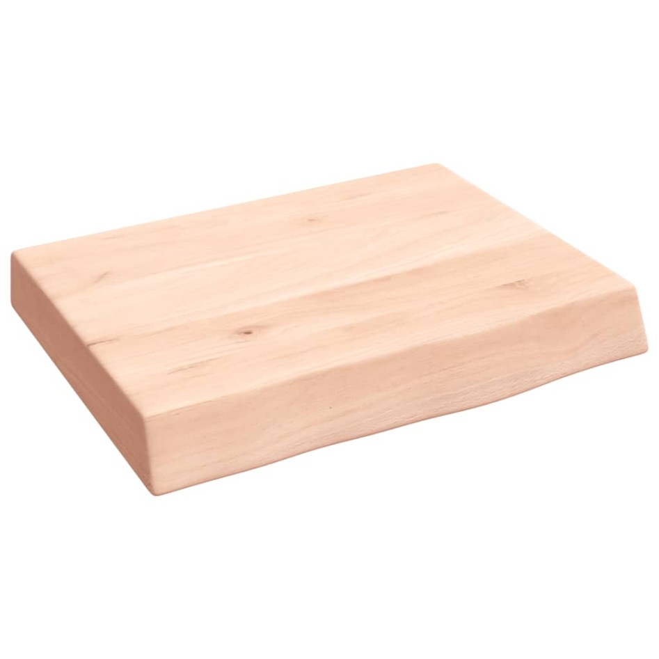 Estante de pared madera maciza roble sin tratar 40x30x(2-6)