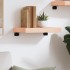 Estante de pared madera maciza roble sin tratar 40x30x(2-6)