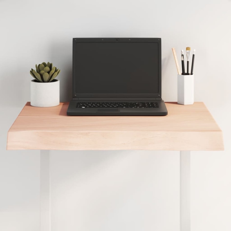 Tablero de mesa madera maciza borde natural 60x40x(2-6)